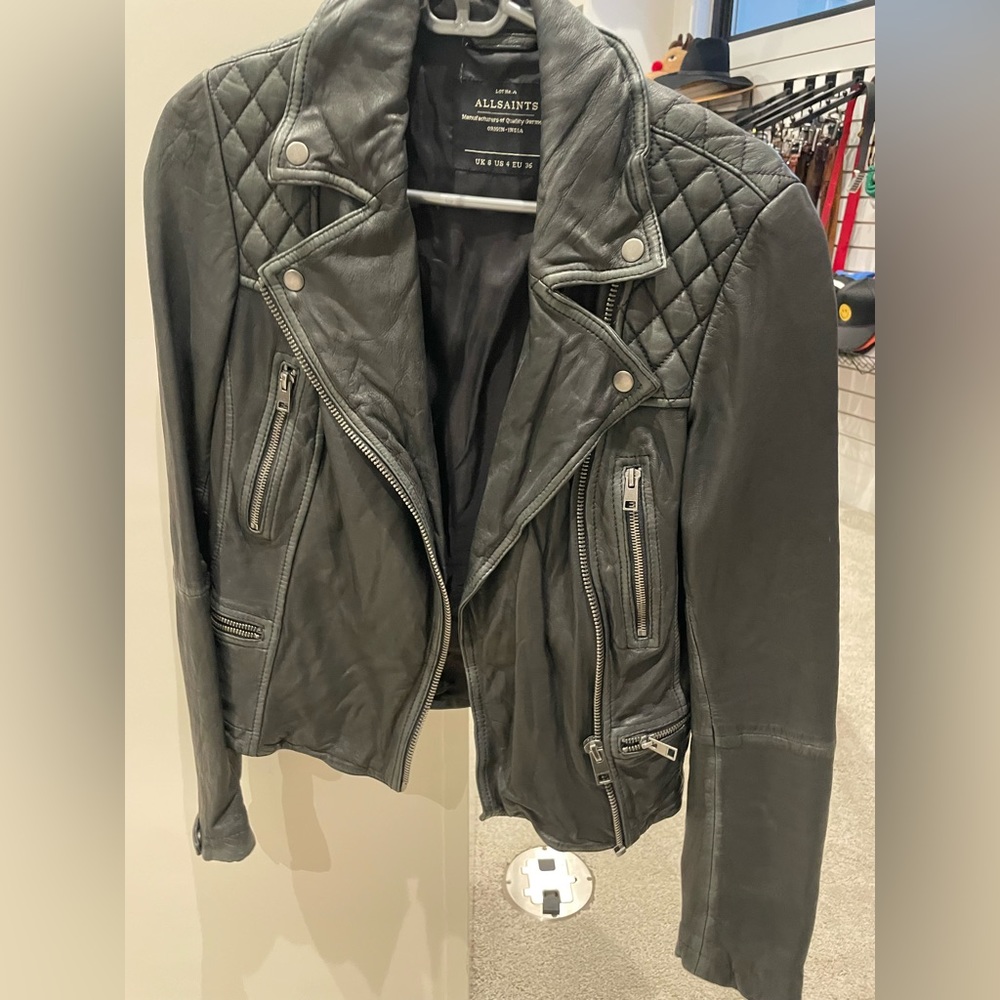 Leather Biker Jacket - Picture 4 of 17